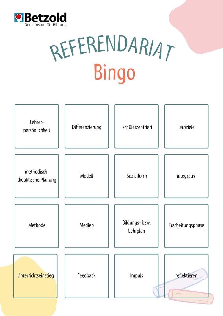 Referendariat-Bingo