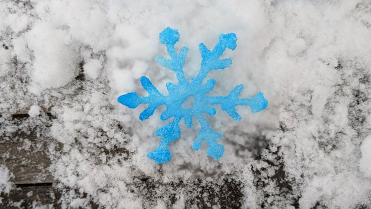Schneeflocken Malen Kinder
