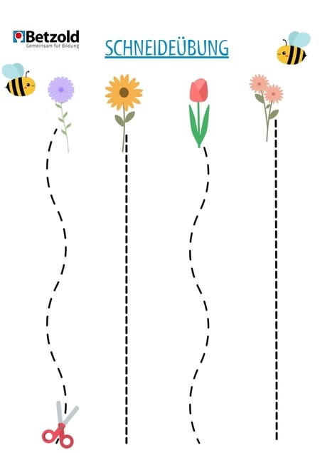 Schneideübung: Blume