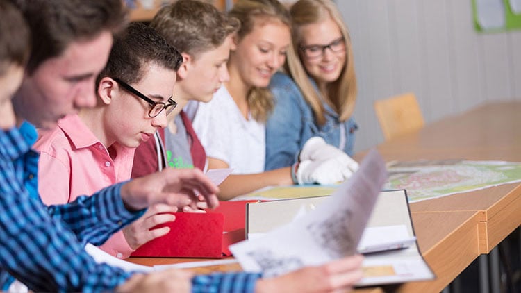 Schüler im Klassenzimmer