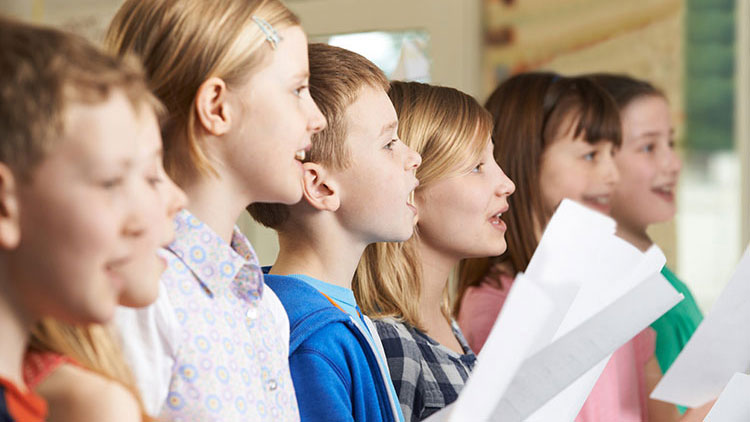 Schüler singen