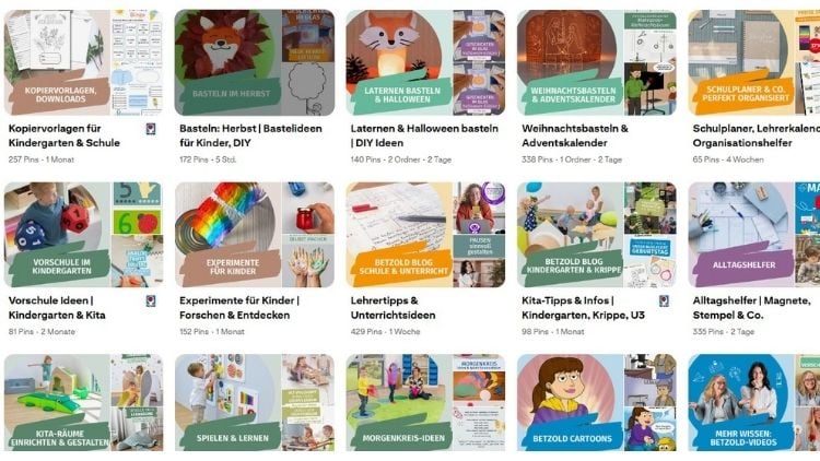 Pinterestkanal von Betzold