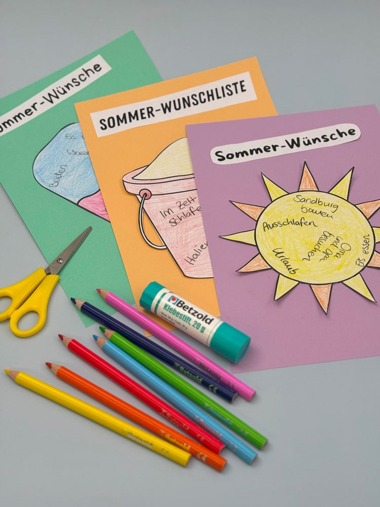 Vorlage für die Sommer-Wünsche