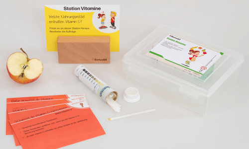 Material der Station zur Untersuchung von Vitaminen