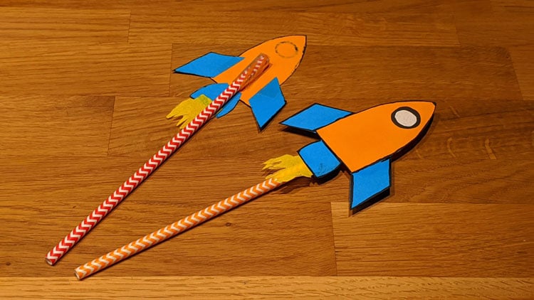 Bastelidee: Raketen aus Papier