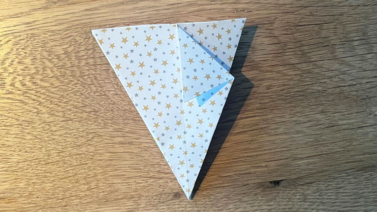 Bastelschritt Origami-Teelichthalter