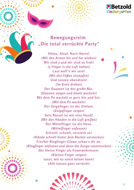 Bewegungsreim: Die total verrückte Party