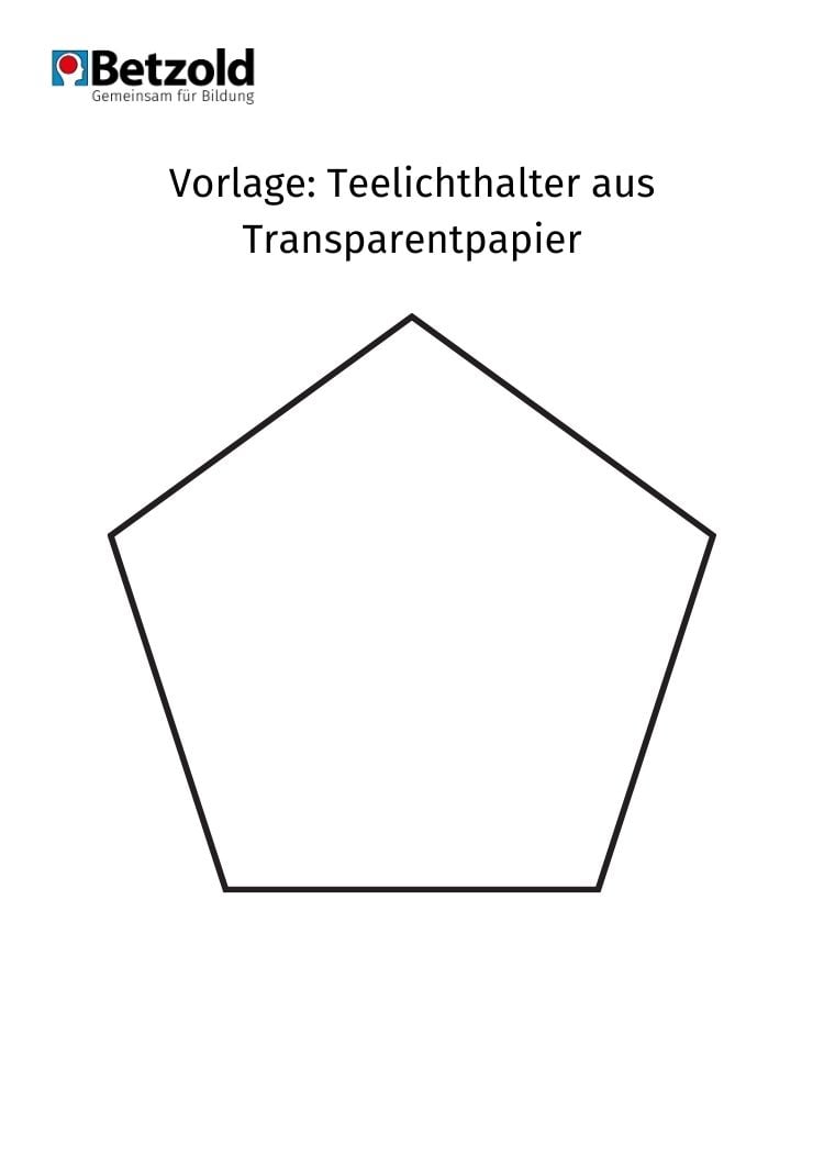 Bastelvorlage: Teelichthalter