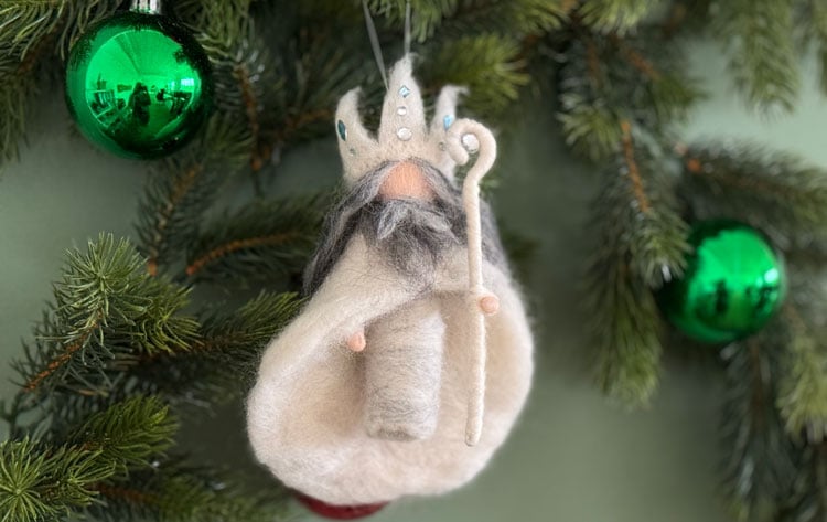 Winterkönig aus Filz