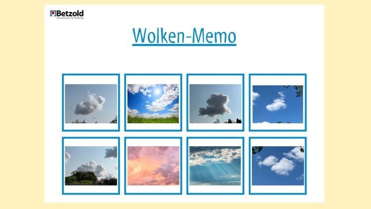 Spiel: Wolken-Memo