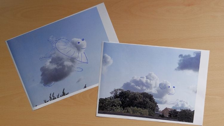 Die Beobachtung von Wolken birgt für Kinder viele Überraschungen, Tiere und Formen können so am Himmel entdeckt werden.