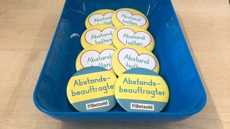 Button Abstandsbeauftragter