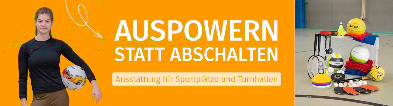 Ausstattung für Sportplätze und Turnhallen
