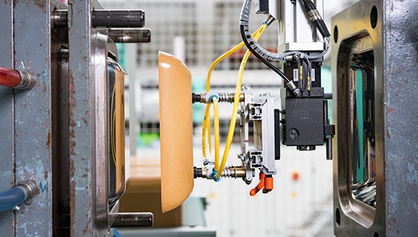 Einblick in die Herstellung einer Materialschale