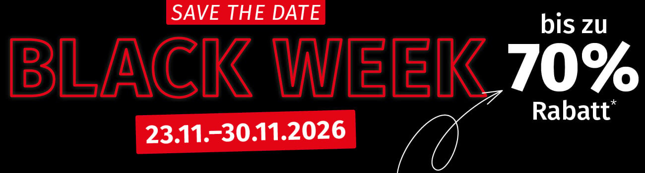Save the Date: Black Week 2026 bei Betzold | Bis zu 70 % Rabatt sichern