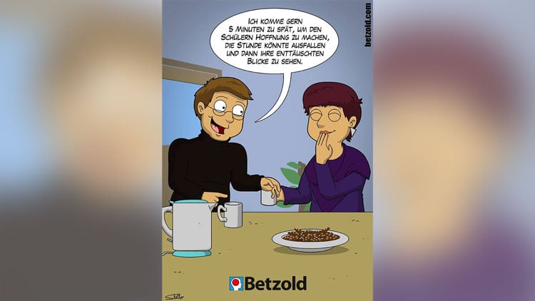 Cartoon: Lehrer unterhalten sich
