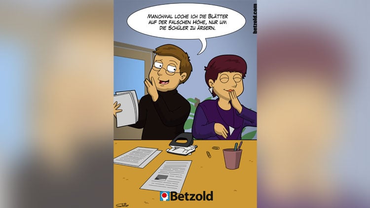 Cartoon: Lehrer ärgern Schüler