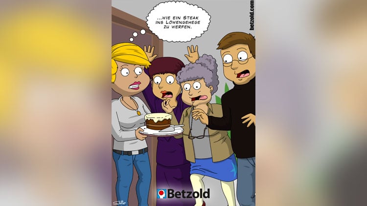 Cartoon: Lehrer streiten sich um Kuchen
