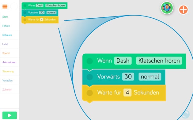 Screenshot App „Blockly“