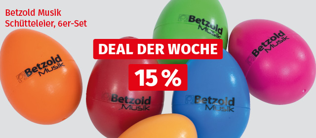Betzold Musik Schütteleier, 6er-Set