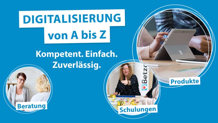 Collage mit Bildern zur Digitalisierung