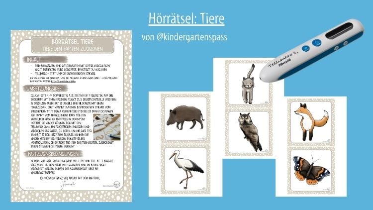 Vorlage: Hörrätsel mit Tieren