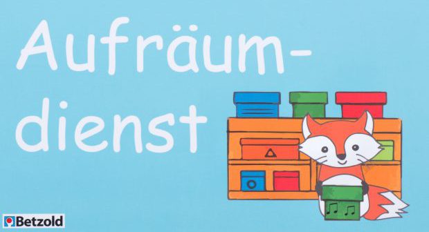 Klassendienst-Karte Aufräumdienst