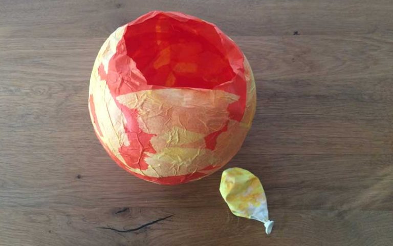 Halloween-Laterne ohne Luftballon