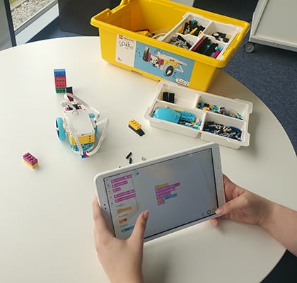 LEGO® Education SPIKE™ Prime-Set Nashorn Übung App Nutzung