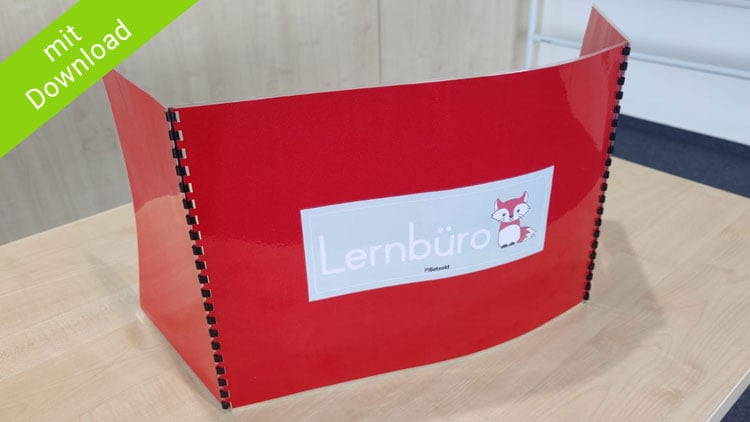 Lernbüro basteln