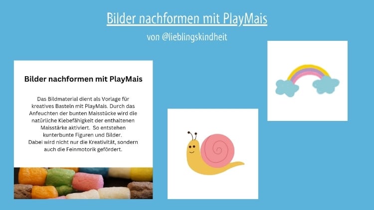 Vorlage: PlayMais-Bilder
