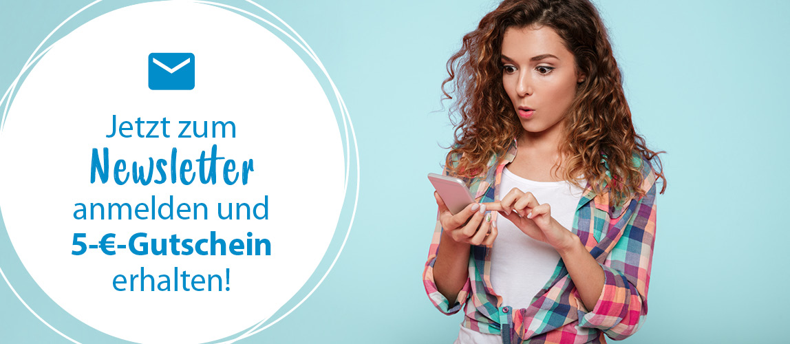 5-€-Gutschein bei Newsletter-Anmeldung