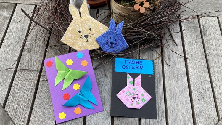 Origami-Osterkarten
