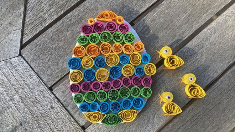 Quilling Osterei und Küken