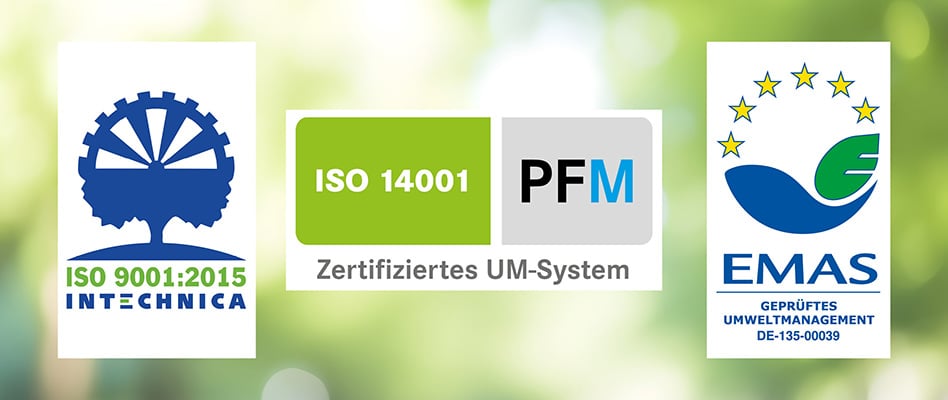 ISO & EMAS Zertifizierungen ISO & EMAS Zertifizierungen