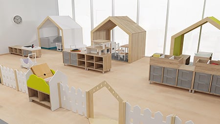 3D-Grafik für Raumkonzept